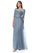 Shania Natural Waist Floor Length Straps A-Line/Princess Sleeveless Bridesmaid Dresses