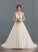 V-neck Wedding Dresses Ball-Gown/Princess Train Dress Court Coral Wedding Tulle