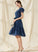Embellishment Length Neckline Bow(s) CascadingRuffles V-neck A-Line Silhouette Knee-Length Fabric Katelynn Floor Length Bridesmaid Dresses