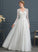 Bailee Wedding Dresses Floor-Length A-Line Wedding Tulle Dress V-neck