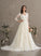 Beading Ball-Gown/Princess Sequins Wedding V-neck Chapel Dress With Kylee Train Wedding Dresses Tulle
