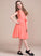 Neck Chiffon Scoop A-Line Junior Bridesmaid Dresses With Bow(s) Daisy Knee-Length