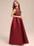 Junior Bridesmaid Dresses Naima Scoop Pockets Bow(s) Neck With Satin A-Line Floor-Length
