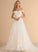 Chapel Sequins Tulle Wedding Lucia Ball-Gown/Princess Wedding Dresses With Lace Dress Train