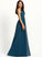 Ruffle Floor-Length Embellishment Neckline ScoopNeck A-Line Length Silhouette Fabric Norma Sleeveless Knee Length Bridesmaid Dresses