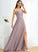 Embellishment Strapless Floor-Length Silhouette Length SplitFront Fabric Neckline A-Line Sanai Spaghetti Staps Sleeveless Bridesmaid Dresses