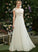 Lace Illusion Sequins Haley Dress A-Line With Floor-Length Wedding Wedding Dresses