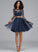 Short/Mini Tulle With Angela A-Line Neck Dress Scoop Homecoming Homecoming Dresses Lace