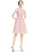 Lace Homecoming Dresses A-Line Chiffon Beading Dress Neck Homecoming Alma Knee-Length With High