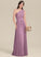 Floor-Length Length Neckline One-Shoulder A-Line Fabric Silhouette Ruffle Embellishment Natalee Sleeveless Floor Length Bridesmaid Dresses