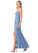 Lucia A-Line/Princess Spaghetti Staps Sleeveless Floor Length Natural Waist Bridesmaid Dresses