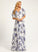 Silhouette Pleated Sequins Fabric Embellishment A-Line Neckline Floor-Length Length V-neck Suzanne Natural Waist Bridesmaid Dresses
