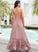 Length Polyester Neckline A-Line Silhouette Fabric Floor-Length SquareNeckline Straps Precious Natural Waist Cap Sleeves Bridesmaid Dresses
