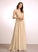 Neckline Embellishment Floor-Length Length V-neck Fabric A-Line Sequins Silhouette Jaylee Floor Length Scoop Bridesmaid Dresses
