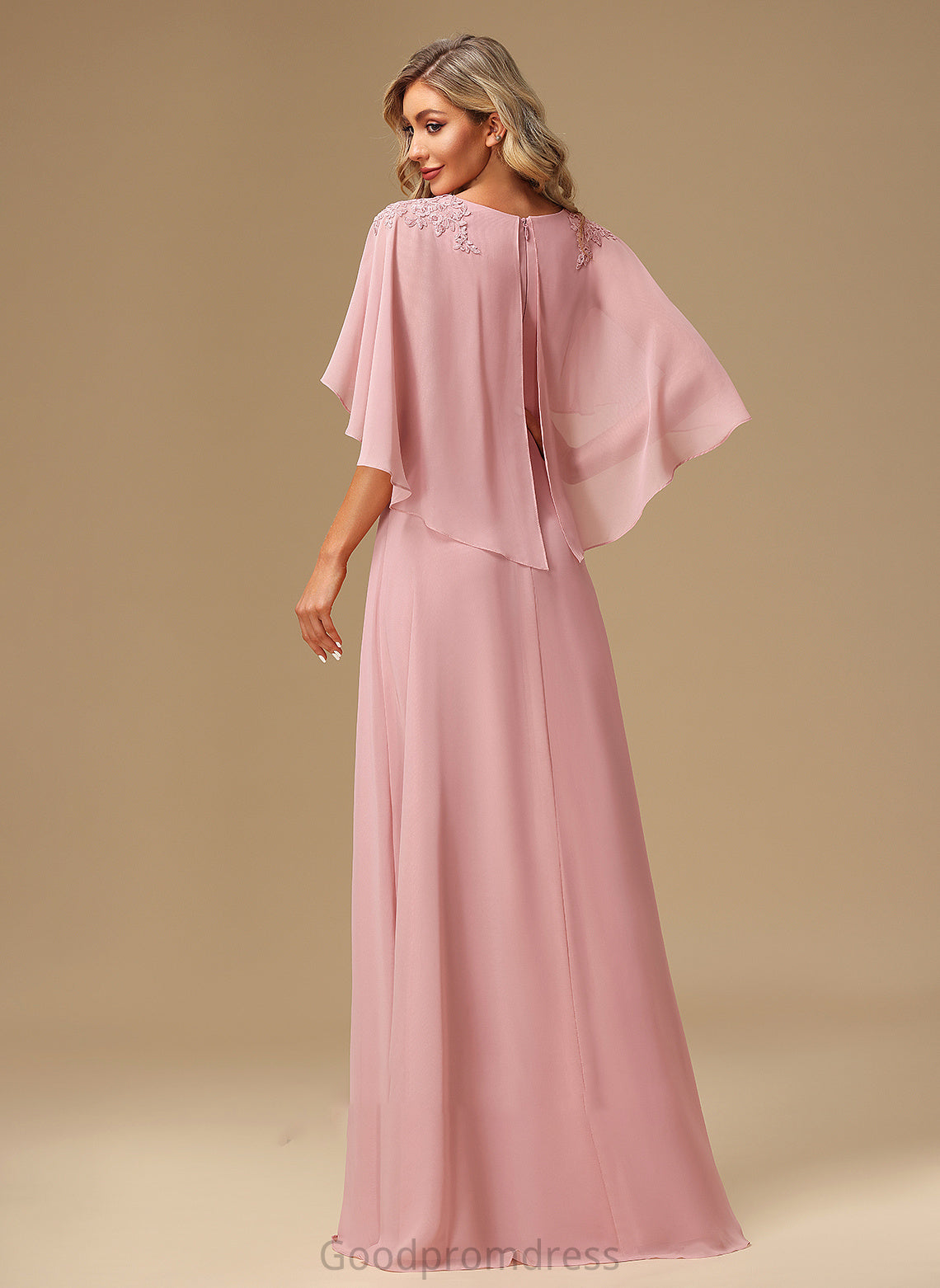 Fabric Length Floor-Length A-Line Neckline Silhouette V-neck Embellishment Lace Adrianna Sleeveless Knee Length Bridesmaid Dresses