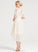 Wedding Pleated A-Line Asymmetrical Aliza With Neck Wedding Dresses Scoop Chiffon Dress