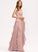 Neckline Embellishment Length Fabric Floor-Length CascadingRuffles A-Line V-neck Ruffle Silhouette Nina A-Line/Princess Bridesmaid Dresses