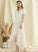 Wedding Dresses Mariah Asymmetrical Chiffon Dress V-neck Wedding A-Line