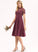 Fabric Neckline ScoopNeck A-Line Silhouette Straps Lace Knee-Length Length Marlie A-Line/Princess Sleeveless Bridesmaid Dresses
