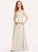 Lace Junior Bridesmaid Dresses Off-the-Shoulder Pamela A-Line Floor-Length Chiffon