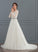 Scoop Sweep Neck Corinne Dress Train Wedding Wedding Dresses Tulle Ball-Gown/Princess