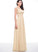 A-Line Chiffon Ruffle Averie Flower(s) Floor-Length Neck Prom Dresses Beading Scoop With