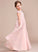 A-LineScoopNeckFloor-LengthChiffonLaceJuniorBridesmaidDress#81155 Alaina Junior Bridesmaid Dresses