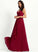 A-Line Neckline Floor-Length Silhouette Embellishment Ruffle Fabric Length V-neck Ashley Natural Waist A-Line/Princess Bridesmaid Dresses