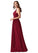 Tiffany A-Line/Princess Natural Waist Floor Length V-Neck Sleeveless Bridesmaid Dresses