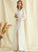 A-Line Chiffon Dress V-neck Floor-Length Front With Wedding Dresses Split Janet Wedding