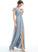 Ruffle SplitFront Neckline Embellishment A-Line Floor-Length Length V-neck Fabric Silhouette Kailey A-Line/Princess Bridesmaid Dresses