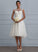 Tulle Willa Dress With Asymmetrical Illusion Ruffle Wedding Dresses A-Line Wedding
