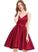 Formal Dresses Dresses Satin A-line V-Neck Tatum