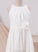 Neck Scoop Chiffon Junior Bridesmaid Dresses Ankle-Length Ashtyn A-Line With Flower(s)