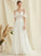 Georgia Sweep Dress Lace A-Line Beading With Wedding Train Tulle Wedding Dresses