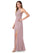 Danika Trumpet/Mermaid Sleeveless Floor Length Natural Waist Bridesmaid Dresses