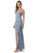 Jayden Natural Waist V-Neck Sleeveless Floor Length A-Line/Princess Bridesmaid Dresses