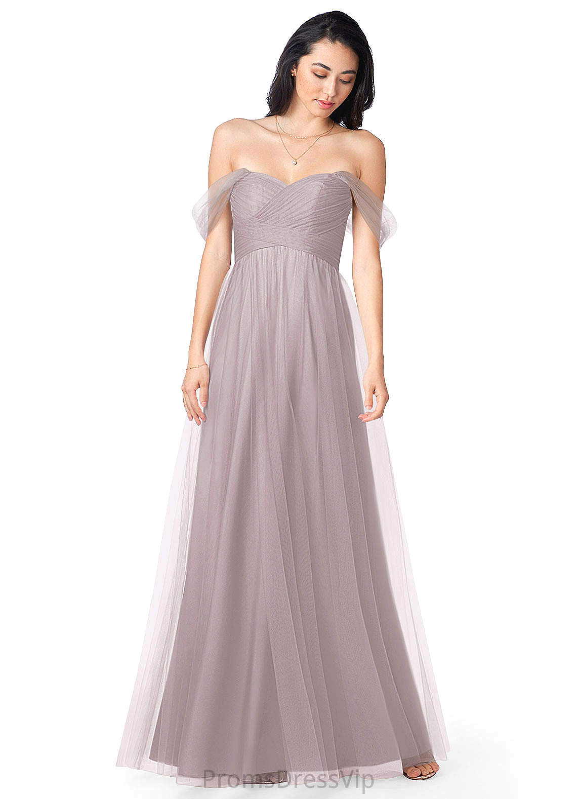 Rose A-Line/Princess Natural Waist Short Sleeves V-Neck Floor Length Bridesmaid Dresses