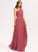 Neckline A-Line One-Shoulder Floor-Length Embellishment Length Ruffle Silhouette Fabric Saniyah Sweetheart A-Line/Princess Bridesmaid Dresses