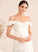 Wedding Wedding Dresses Front Lilith Ruffle Dress Split Off-the-Shoulder Sweep Train A-Line With