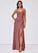 Angelina Sheath/Column V-Neck Natural Waist Sleeveless Floor Length Bridesmaid Dresses