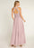 Monique A-Line/Princess Sleeveless Natural Waist Floor Length Off The Shoulder Bridesmaid Dresses