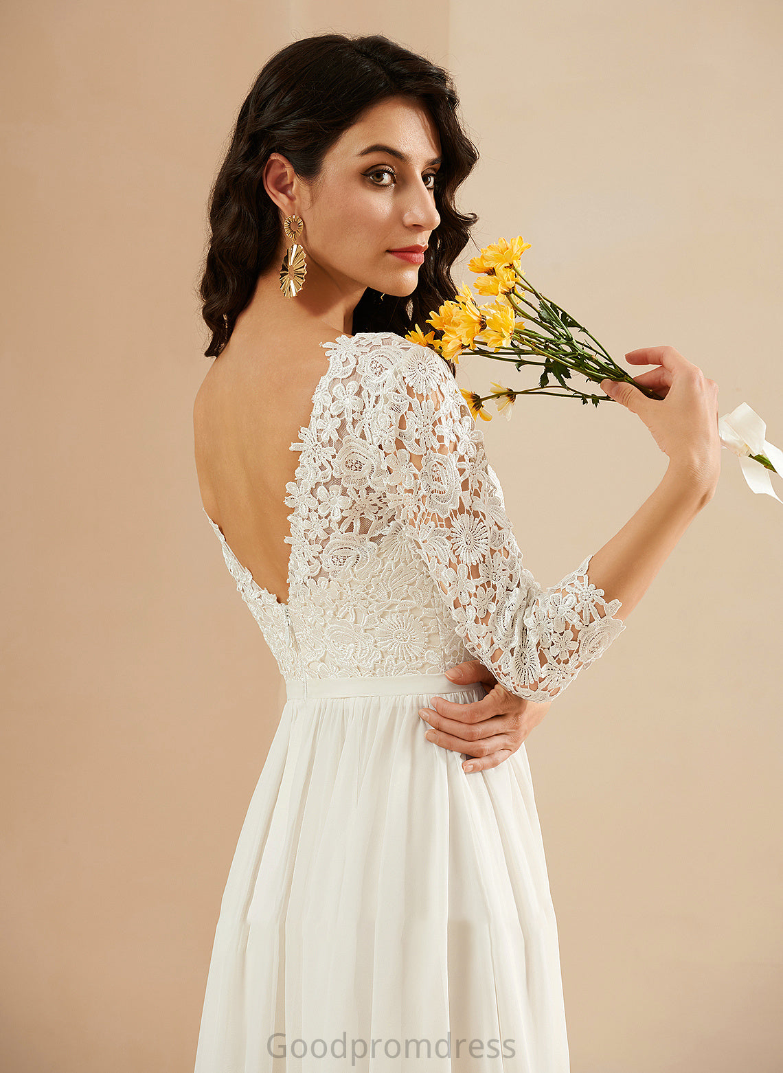 Dress Kristina Wedding Sweep With Train Lace A-Line Wedding Dresses