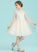 A-Line Girl Flower Girl Dresses - Tulle/Lace Knee-length Dress Sleeveless With Hole Danna Flower Back Neck Scoop