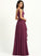 Fabric SplitFront Floor-Length Neckline A-Line Silhouette Embellishment V-neck Length Rhianna A-Line/Princess Natural Waist Bridesmaid Dresses