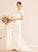 Ruffle Wedding Dresses A-Line Megan Dress V-neck Sweep Train With Wedding