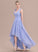 Selina Tulle Prom Dresses V-neck Asymmetrical Ruffle Ball-Gown/Princess With