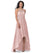 Izabelle Sleeveless A-Line/Princess Floor Length Natural Waist Spaghetti Staps Bridesmaid Dresses