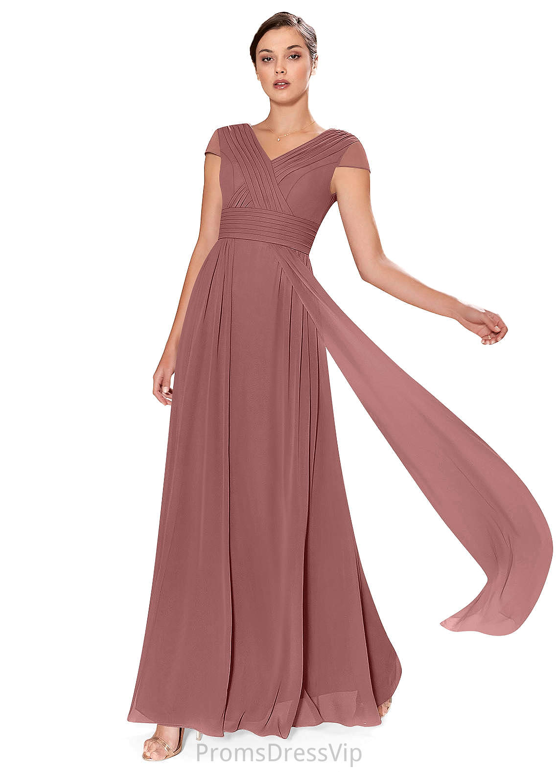 Joan Off The Shoulder A-Line/Princess Floor Length Sleeveless Natural Waist Bridesmaid Dresses