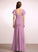 Floor-Length Fabric Neckline Embellishment Ruffle Sheath/Column Silhouette Length V-neck Angel Sleeveless A-Line/Princess Bridesmaid Dresses
